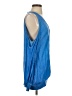 On The Road... 100% Rayon Blue Long Sleeve Top Size S - photo 4