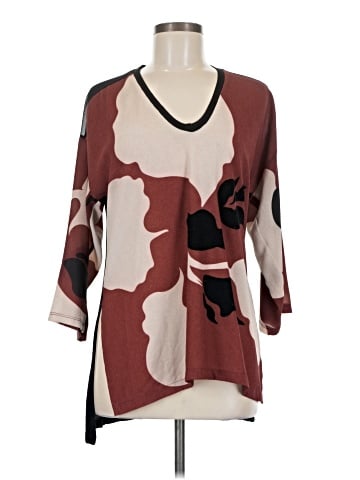 Zara W&B Collection 3/4 Sleeve Blouse (view 1)