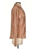Shein Stripes Brown Long Sleeve Blouse Size S - photo 4