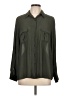 Pleione 100% Polyester Green Long Sleeve Blouse Size L - photo 1