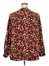 Lush 100% Polyester Burgundy Long Sleeve Blouse Size 2X - photo 2