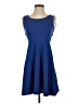 Ginger Solid Blue Cocktail Dress Size S - photo 1