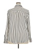 Worthington 100% Polyester Stripes Ivory Long Sleeve Blouse Size XXL - photo 2