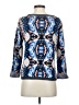 Moth Print Blue Pullover Sweater Size S - photo 2