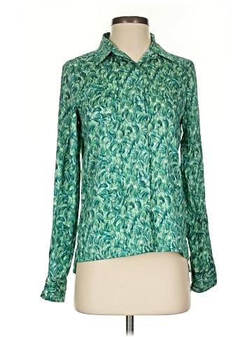 Dries Van Noten Long Sleeve Silk Top (view 1)