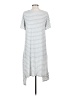Easel Stripes Gray Casual Dress Size S - photo 2