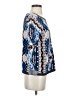 Moth Print Blue Pullover Sweater Size S - photo 4