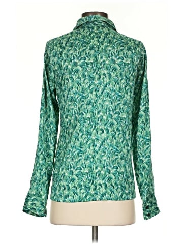 Dries Van Noten Long Sleeve Silk Top (view 2)