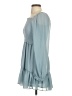 1.State 100% Polyester Solid Blue Casual Dress Size XS - photo 5