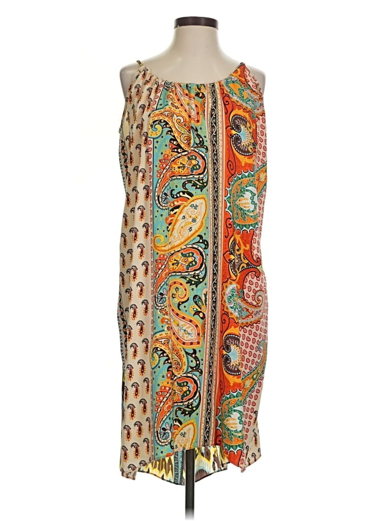 Pre-owned Calypso St Barth Silk Skirt In Orange