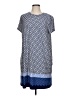 Apt. 9 Graphic Blue Casual Dress Size L - photo 1