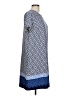 Apt. 9 Graphic Blue Casual Dress Size L - photo 4