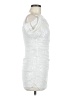 Hello Molly Silver Cocktail Dress Size 6 - photo 4