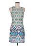 Derek Heart Graphic Blue Cocktail Dress Size M - photo 1