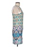 Derek Heart Graphic Blue Cocktail Dress Size M - photo 4