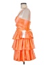 Unbranded 100% Polyester Orange Cocktail Dress Size 6 - photo 5
