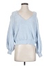Free People Blue Pullover Sweater Size XS - photo 1