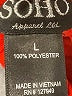 SOHO Apparel Ltd 100% Polyester Solid Red Casual Pants Size L - photo 8
