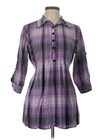 Apt. 9 3/4 Sleeve Button-Down Shirt (view 1)