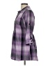 Apt. 9 Plaid Purple 3/4 Sleeve Button-Down Shirt Size L - photo 5