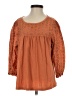 J.Crew 100% Cotton Orange 3/4 Sleeve Blouse Size S - photo 1
