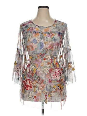 Johnny Was 3/4 Sleeve Blouse (view 1)