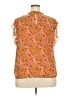 Carolina Belle 100% Polyester Orange Sleeveless Blouse Size 2X (estimated) - photo 2