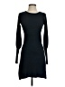 Fetching Solid Black Casual Dress Size S - photo 1