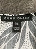 Como Black 100% Rayon Black Gray 3/4 Sleeve Blouse Size XL - photo 7