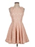 Cals 100% Polyester Hearts Pink Orange Cocktail Dress Size S - photo 1
