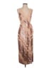 Three Floor Metallic Pink Tan Cocktail Dress Size 4 - photo 1