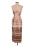 Three Floor Metallic Pink Tan Cocktail Dress Size 4 - photo 2