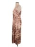 Three Floor Metallic Pink Tan Cocktail Dress Size 4 - photo 5