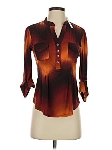 New Directions 3/4 Sleeve Henley (view 1)