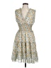 Max Studio 100% Polyester Paisley Yellow Cocktail Dress Size L - photo 1