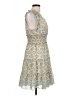 Max Studio 100% Polyester Paisley Yellow Cocktail Dress Size L - photo 4