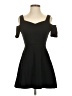 Monteau Solid Black Cocktail Dress Size S - photo 1