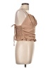 Le Lis 100% Polyester Tan Sleeveless Blouse Size L - photo 4