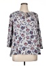 Como Vintage 100% Rayon Gray 3/4 Sleeve Blouse Size XL - photo 1