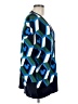 Zara Argyle Blue Cardigan Size M - photo 4