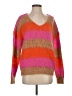 27 miles Color Block Pink Pullover Sweater Size S - photo 1