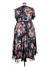 Torrid 100% Polyester Floral Blue Cocktail Dress Size 4X Plus (4) - photo 2