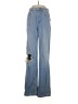 Zara Hearts Blue Jeans Size 4 - photo 1