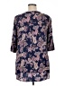 Fig and Flower 100% Rayon Paisley Blue 3/4 Sleeve Blouse Size 1X - photo 2