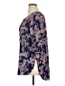 Fig and Flower 100% Rayon Paisley Blue 3/4 Sleeve Blouse Size 1X - photo 5