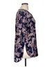 Fig and Flower 100% Rayon Paisley Blue 3/4 Sleeve Blouse Size 1X - photo 4