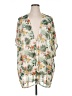 Lavish Tropical Green Kimono Size 1X - photo 1
