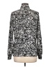 East5th 100% Polyester Paisley Silver Long Sleeve Blouse Size M - photo 2