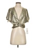Bishop + Young Metallic Silver Gold Kimono Size S - photo 1