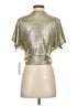 Bishop + Young Metallic Silver Gold Kimono Size S - photo 2